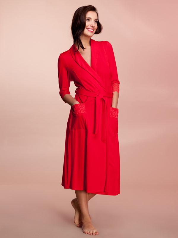 Lega viskozinis chalatas "Melda Red"