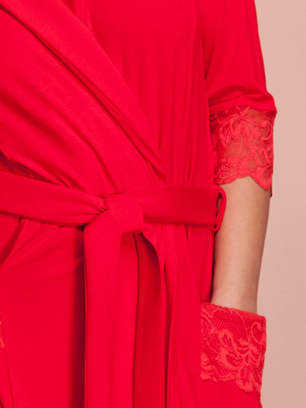 Lega viskozinis chalatas "Melda Red"