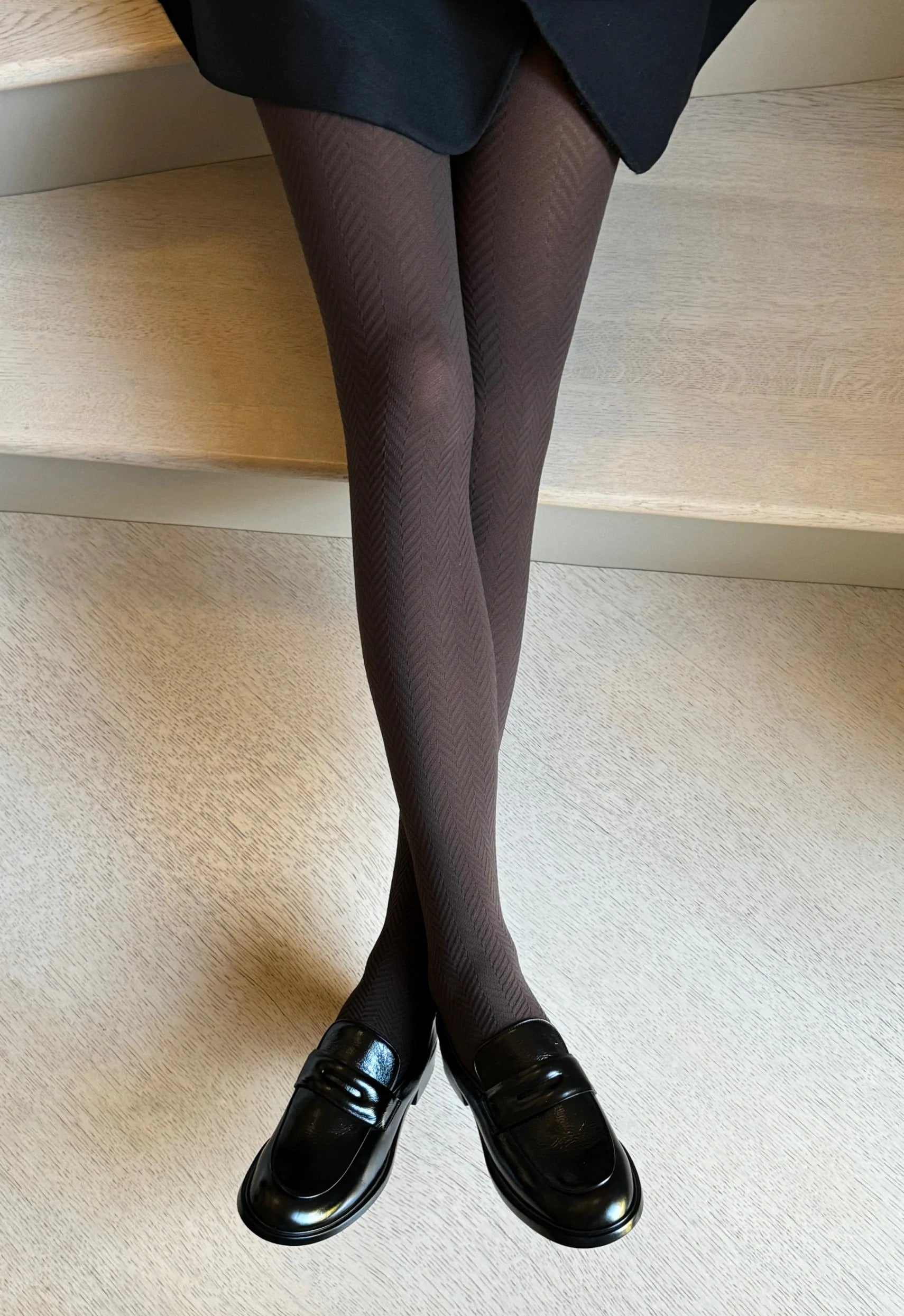 Veneziana Patterned Tights Maya 60 Den Cappuccino