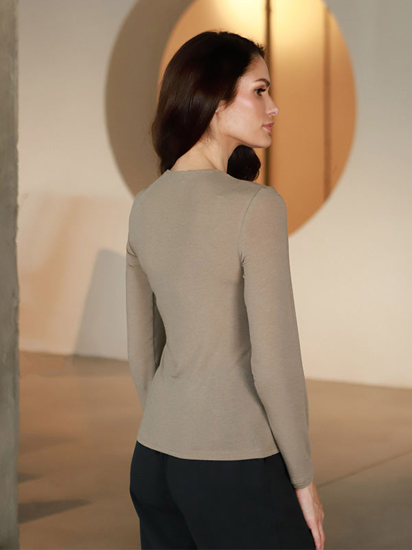 Lega villane pluus "Elisa Cappuccino"