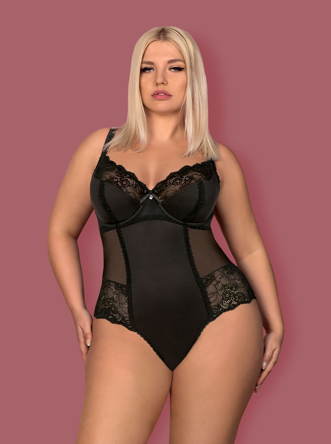 Obsessive трико на косточках "Amallie Black"