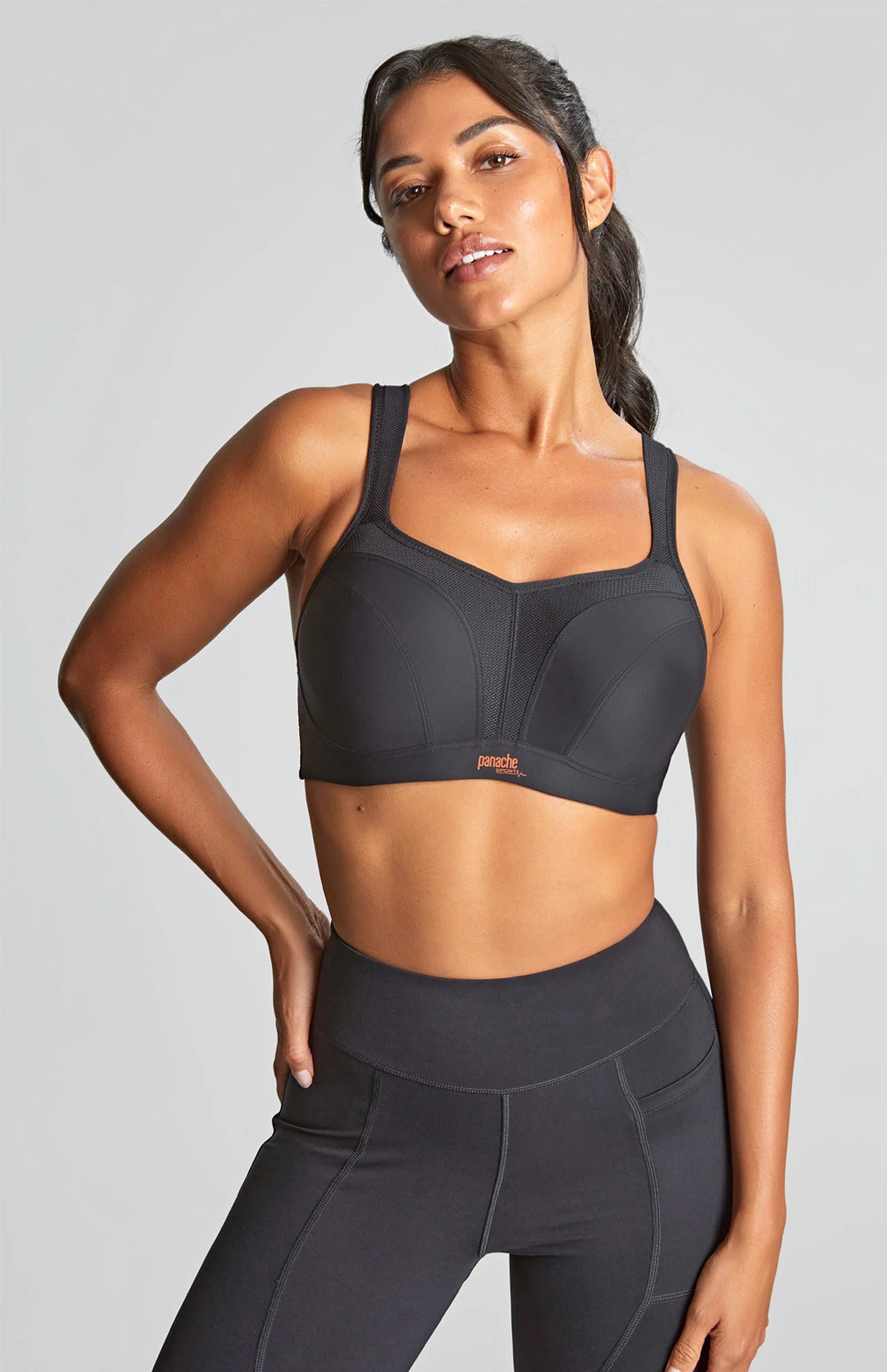 Panache Underwire Sports Bra Black
