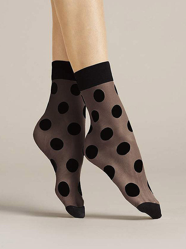 Fiore taškuotos kojinaitės "Virginia 20 Den Black Dots"