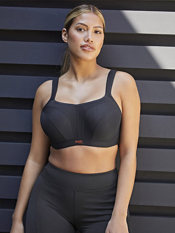 Panache sportinė liemenėlė su lankeliais "Sports Wired Black"
