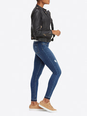 Spanx koreguojantys džinsai-leginsai "Distressed Blue"