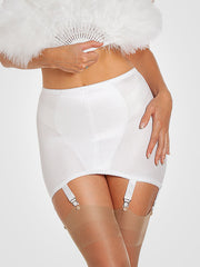 Nylon Dreams 6 dirželių juosmenėlis "Girdle White"