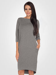 Tessita medvilninė suknelė "Halina Grey"