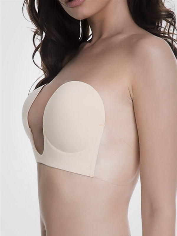 Julimex prilimpanti liemenėlė su silikonu "W!bra Nude"