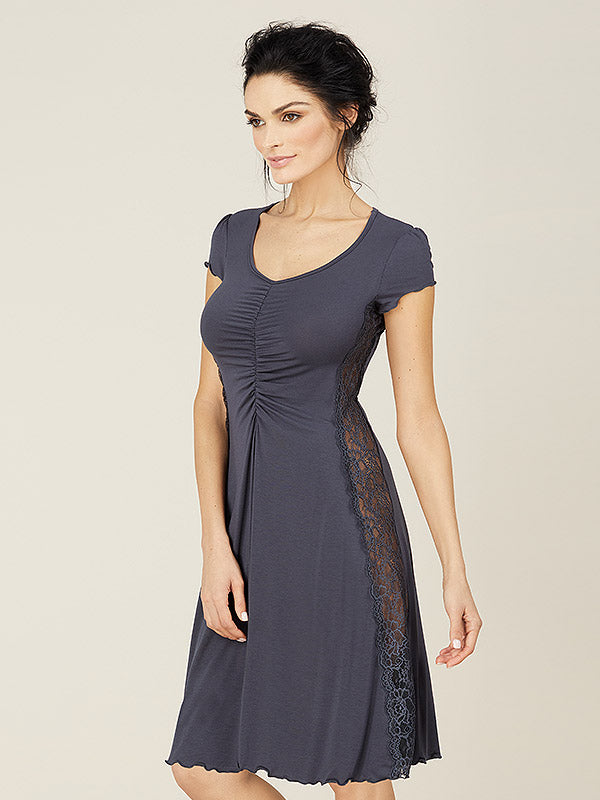 Lega viskoziniai naktiniai "Verona Blueish Grey"