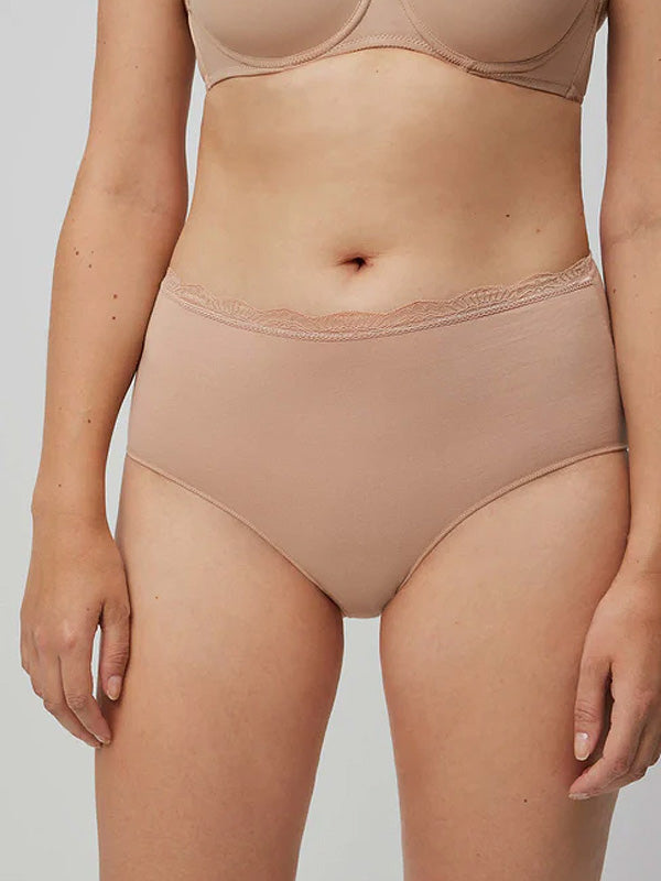 Ysabel Mora Cotton High-waist Panty Elody Maxi Nude