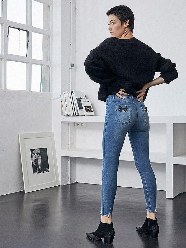 Ysabel Mora užpakaliuką pakeliantys džinsai-leginsai "Kadita Push-Up Blue"