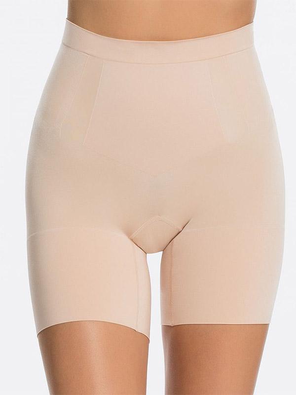 Spanx tugevalt vormivad bokserid "OnCore Mid-Thigh Nude"