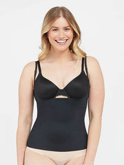 Spanx koreguojantys marškinėliai atvira krūtine "Suit Your Fancy Open-Bust Black"