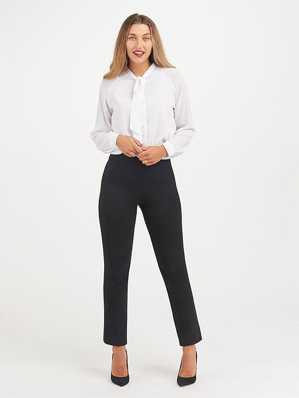 Spanx koreguojančios tiesaus kirpimo kelnės "The Perfect Pant Black"