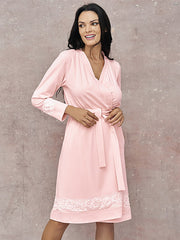 Lega medvilninis chalatas "Keira Pink"