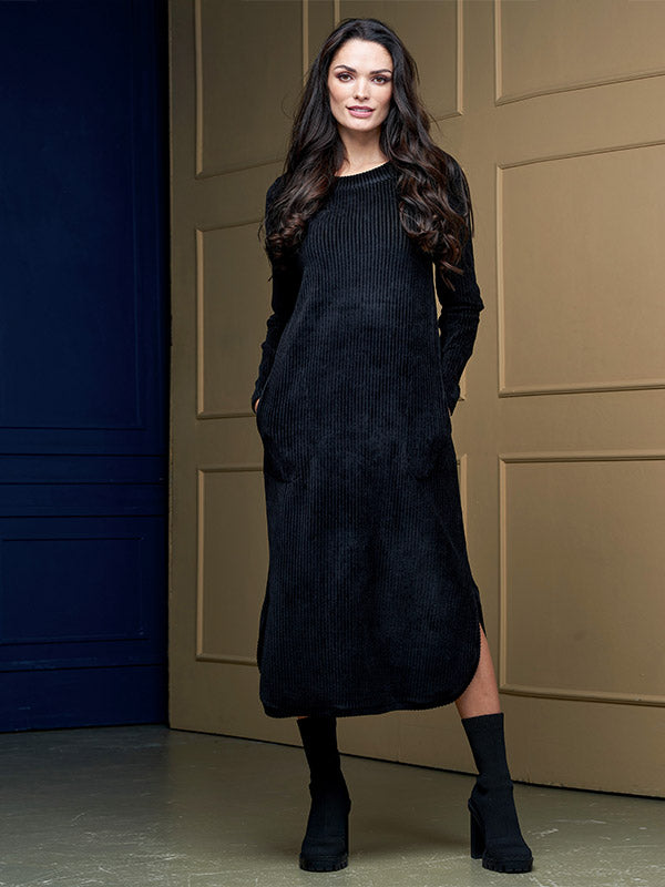 Lega velvetist puuvillane midikleit 