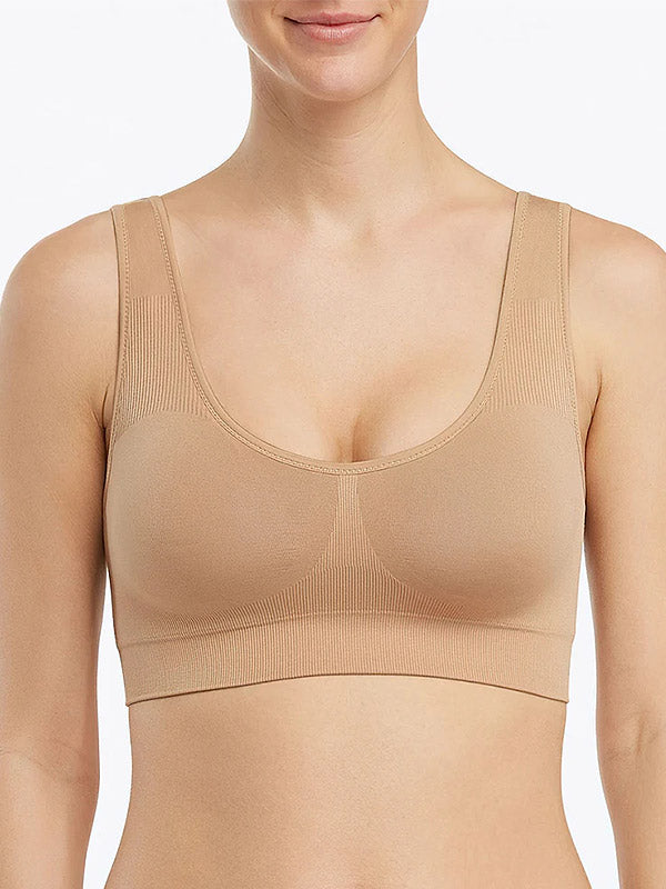 Spanx dvipusė braletė be lankelių "Reversible Comfort Skin - Black"