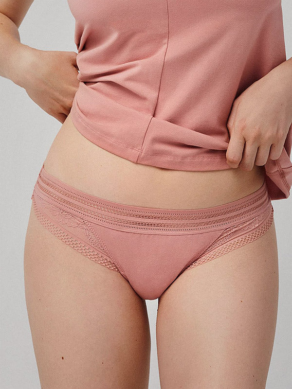 Ysabel Mora tanga kirpimo medvilninės kelnaitės "Haley Coral"