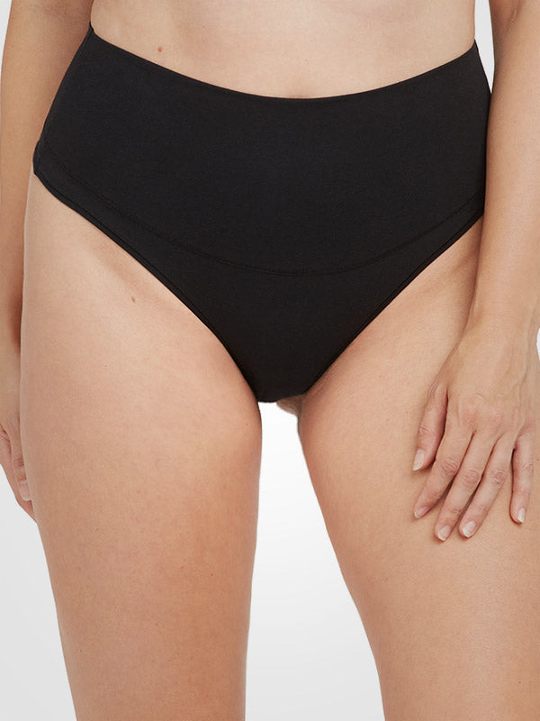 Spanx корректирующие трусики-стринги из хлопка и модала 