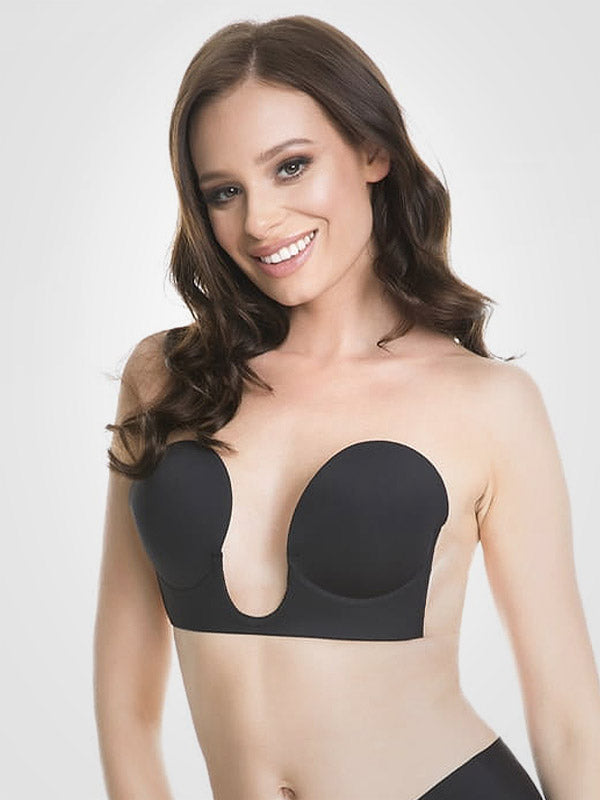 Julimex prilimpanti liemenėlė su silikonu "W!bra Black"