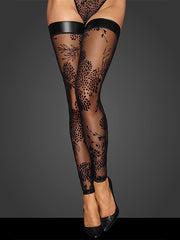 Noir Handmade prilipinamos kojinės "Simone Black"