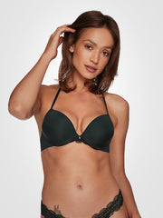 Esotiq push up liemenėlė "Thais Dark Green"