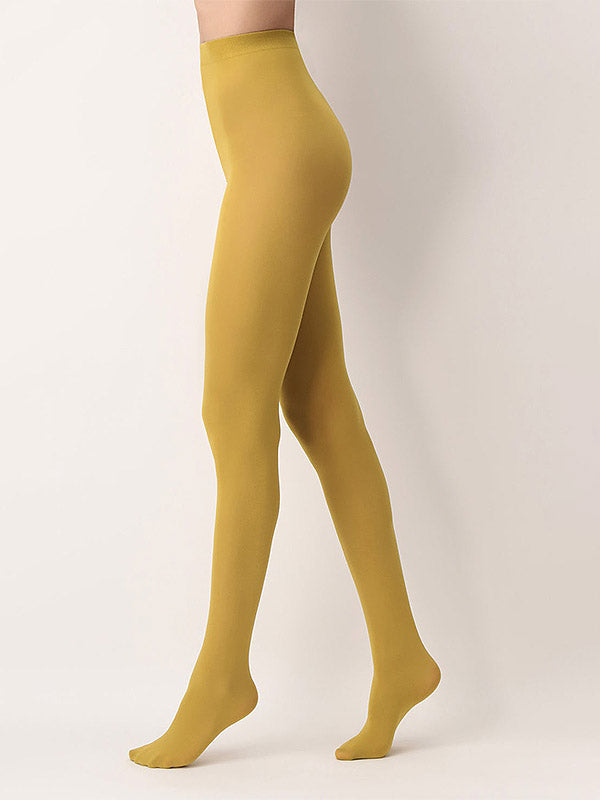 Oroblu nepermatomos matinės pėdkelnės "All Colors 50 Den Mustard"