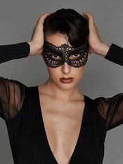 Maison Close nėriniuota kaukė "Le Ravissant 2 Black"