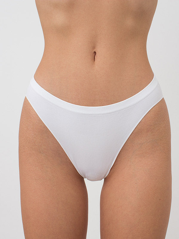 Giulia besiūlės klasikinės kelnaitės "Hi-leg White"