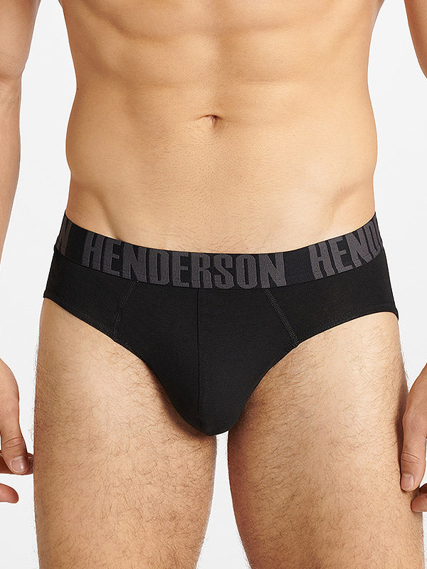 Henderson 2 vyriškų medvilninių kelnaičių komplektas "Fog Black - Navy"