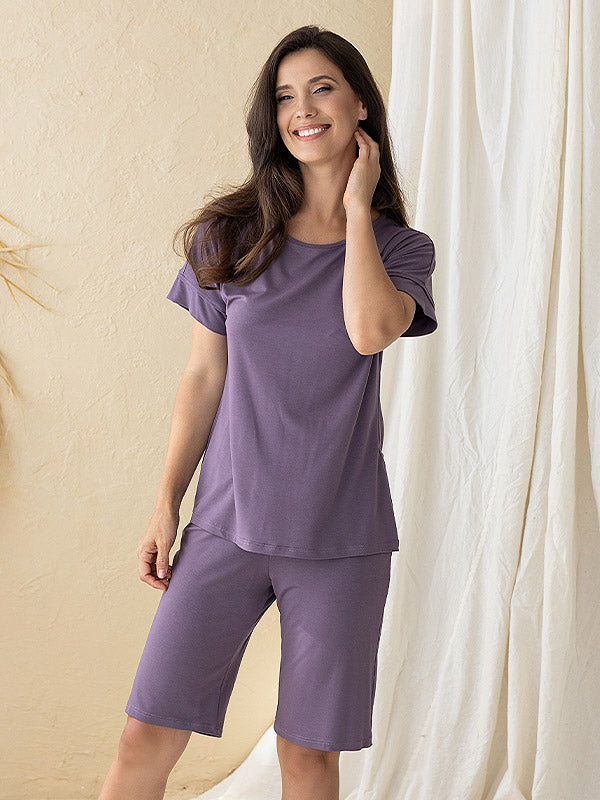 Lega Viscose Pajamas Set Radmila Light Violet