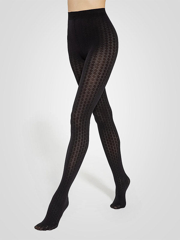 Gatta raštuotos pėdkelnės "Loretta 148 50 Den Black"