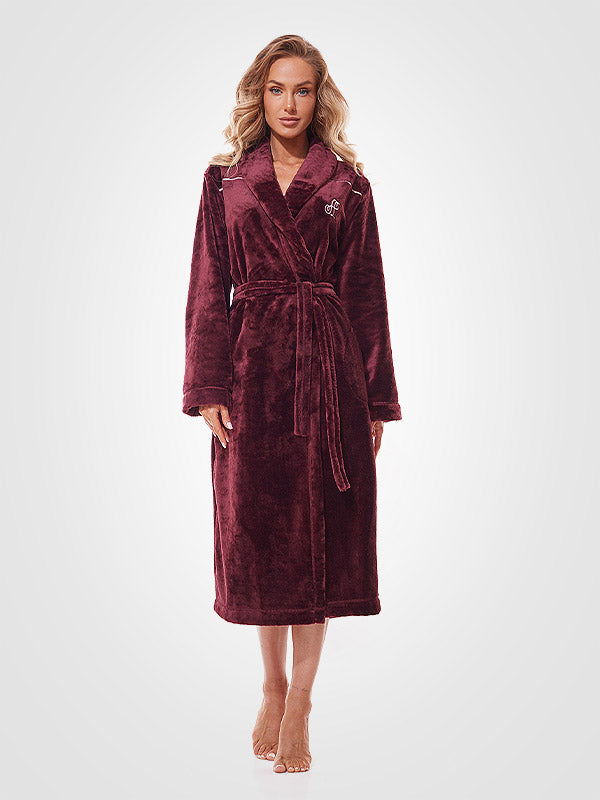 L&L ilgas chalatas "Lux Long Bordeaux"