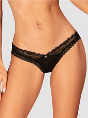 Obsessive nėriniuotos kelnaitės stringai "Medilla Black"