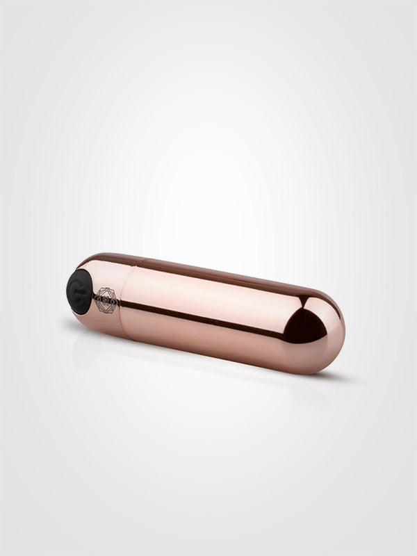 Rosy Gold intymių zonų masažuoklis "New Bullet Rose Gold"