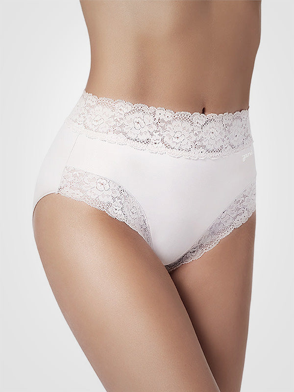 Janira nesiplaušojančios medvilnės kelnaitės "Dolce Cinture Maxi White"