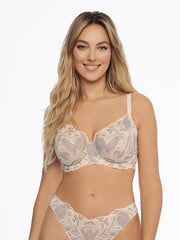 Esotiq nėriniuota liemenėlė su lankeliais "Ninette Nude - Grey - Mint"