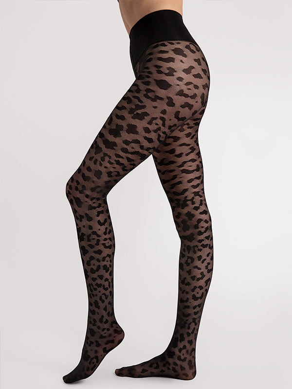 Fiore Corrective Patterned Tights Echo 30 Den Black