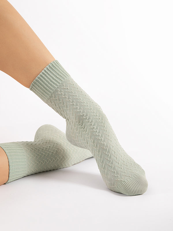 Fiore 3D Patterned Socks Furka Pass 60 Den Mint