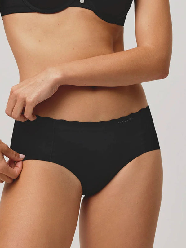 Ysabel Mora Laser Cut Briefs Paola Black