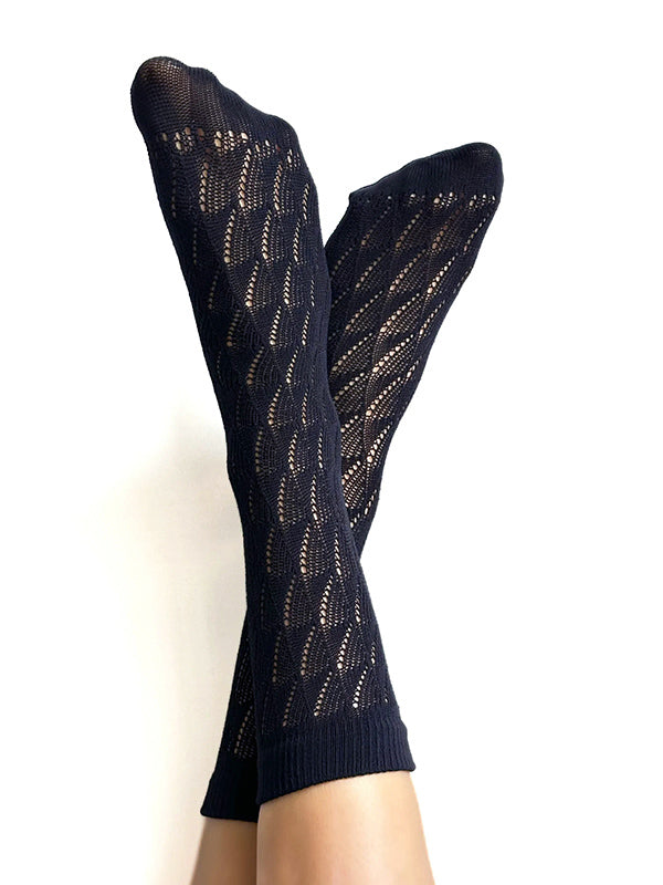 Veneziana Lace Socks Ada Black