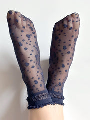 Veneziana raštuotos kojinaitės "Elvira Dark Blue"