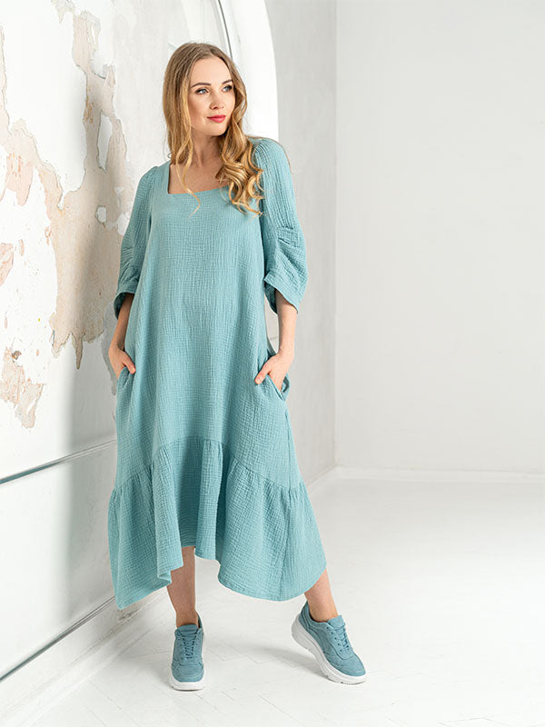 Lega midi musliinist kleit 