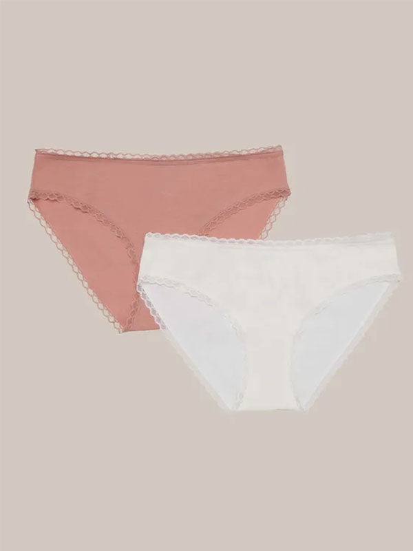 Esotiq 2 medvilninių kelnaičių komplektas "Pixi Nude - Cream"