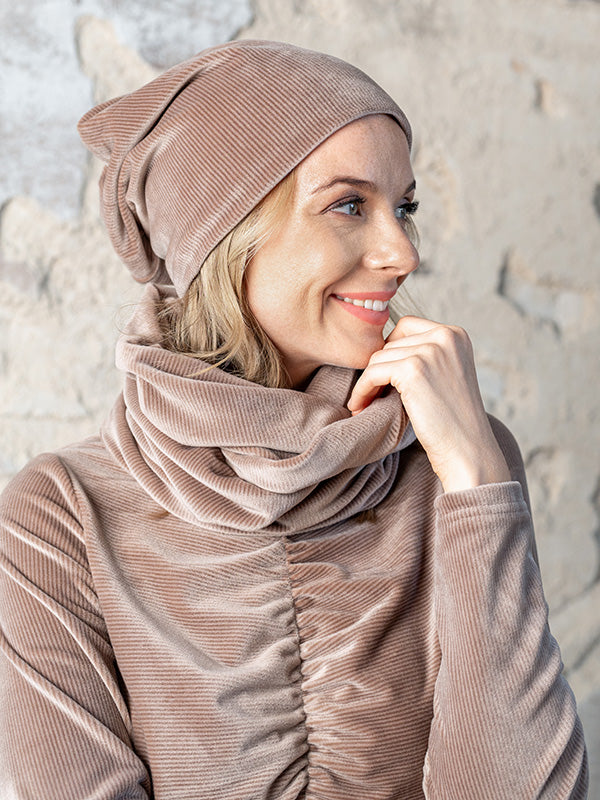 Lega veliūrinė mova "Dora Cappuccino Velour"