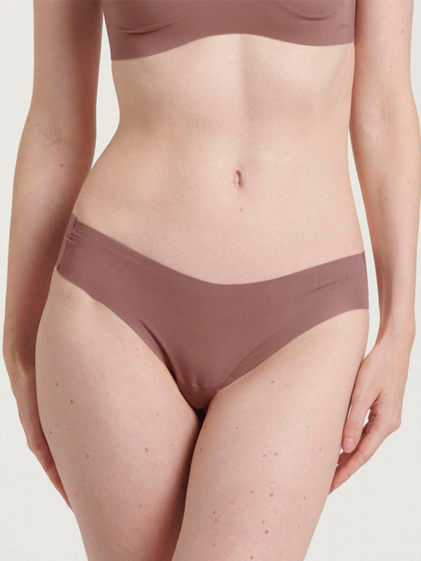 Sloggi 2 lazeriu kirptų modalo stringų komplektas "Zero Modal 2.0 Dark Pink"