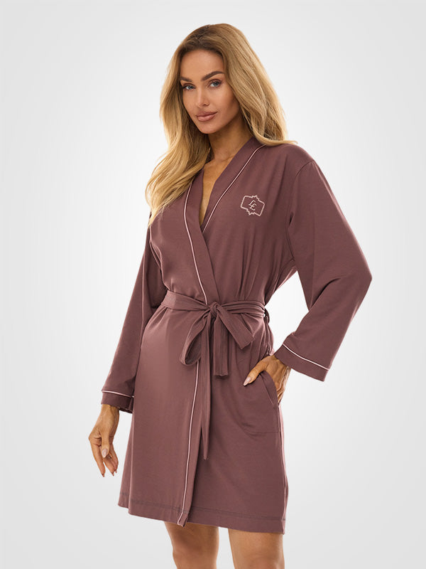 L&L viskozinis chalatas "Darcy Plum"