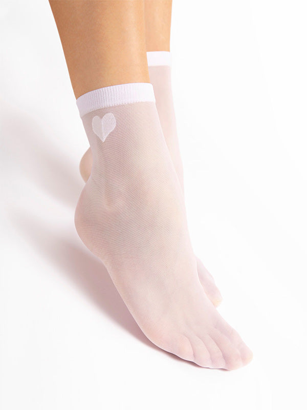 Fiore raštuotos kojinaitės "Cupido White"