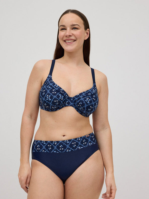 Ysabel Mora krūtinę mažinantis bikini maudymosi kostiumėlis "Harrieta Navy - Blue"