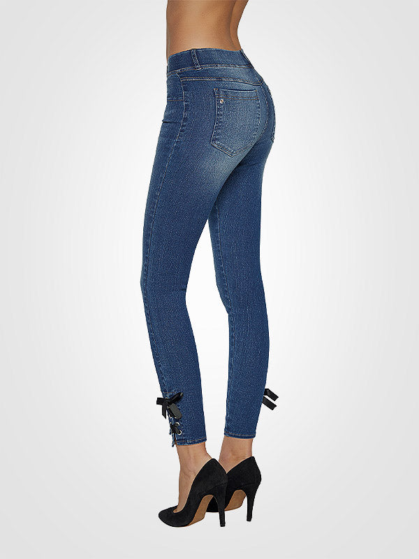 Ysabel Mora užpakaliuką pakeliantys džinsai su Swarovski kristalu "Vida Push-Up Blue Jeans"